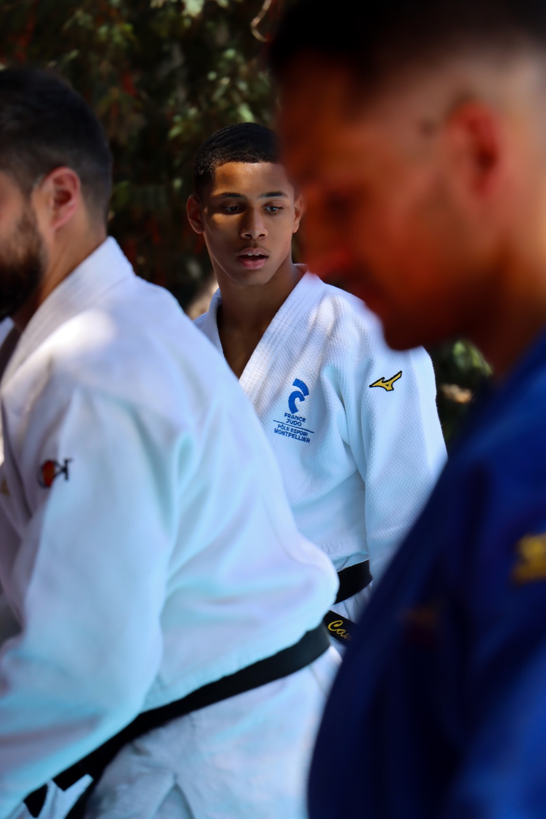 Tigane en judogi du Pôle Espoir de Montpellier