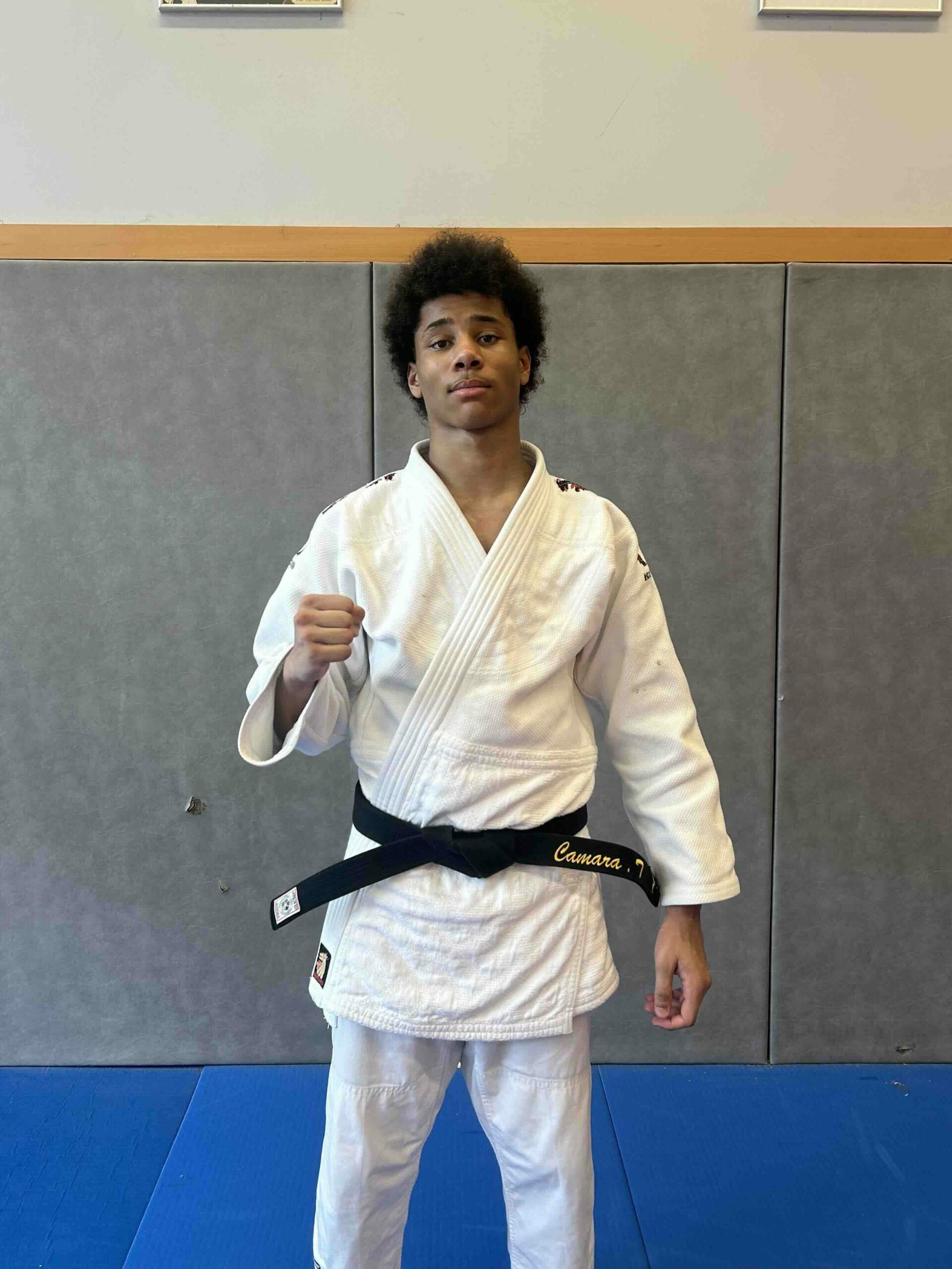 Tigane Camara, judoka du Judo Club des Albères – Saint-André, en stage de reprise avec le Pôle Espoir de Montpellier à Valbonne 2025