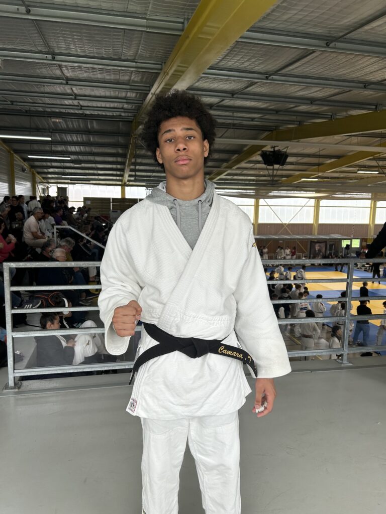 Tigane Camara en action lors de l’Open Label A Cadets 2025 à Chalon-sur-Saône