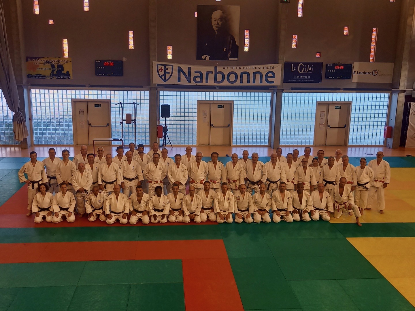 Photo de groupe des juges Kata réunis à Narbonne lors du stage régional 2025