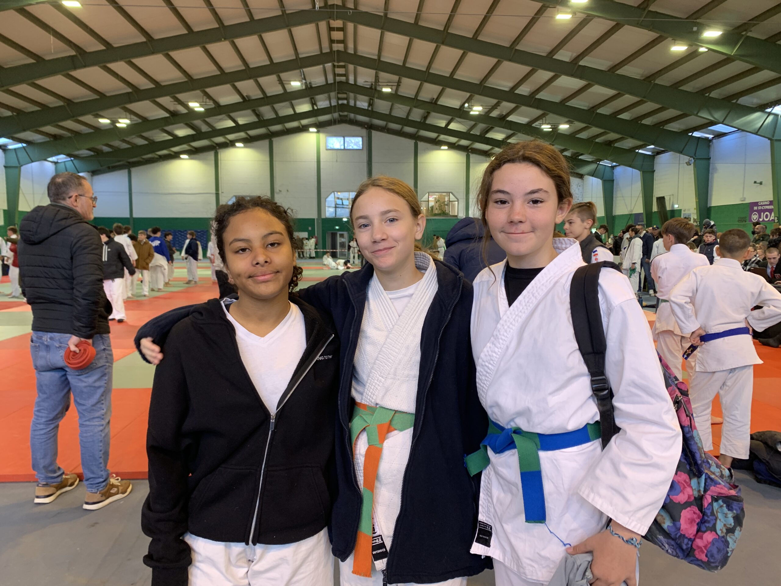 Minimes filles du JUDO Albères Illibéris à la Coupe Départementale