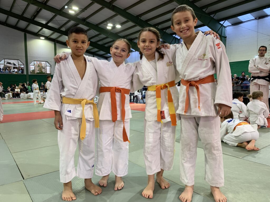 Groupe poussins du JUDO Albères Illibéris à l’animation.