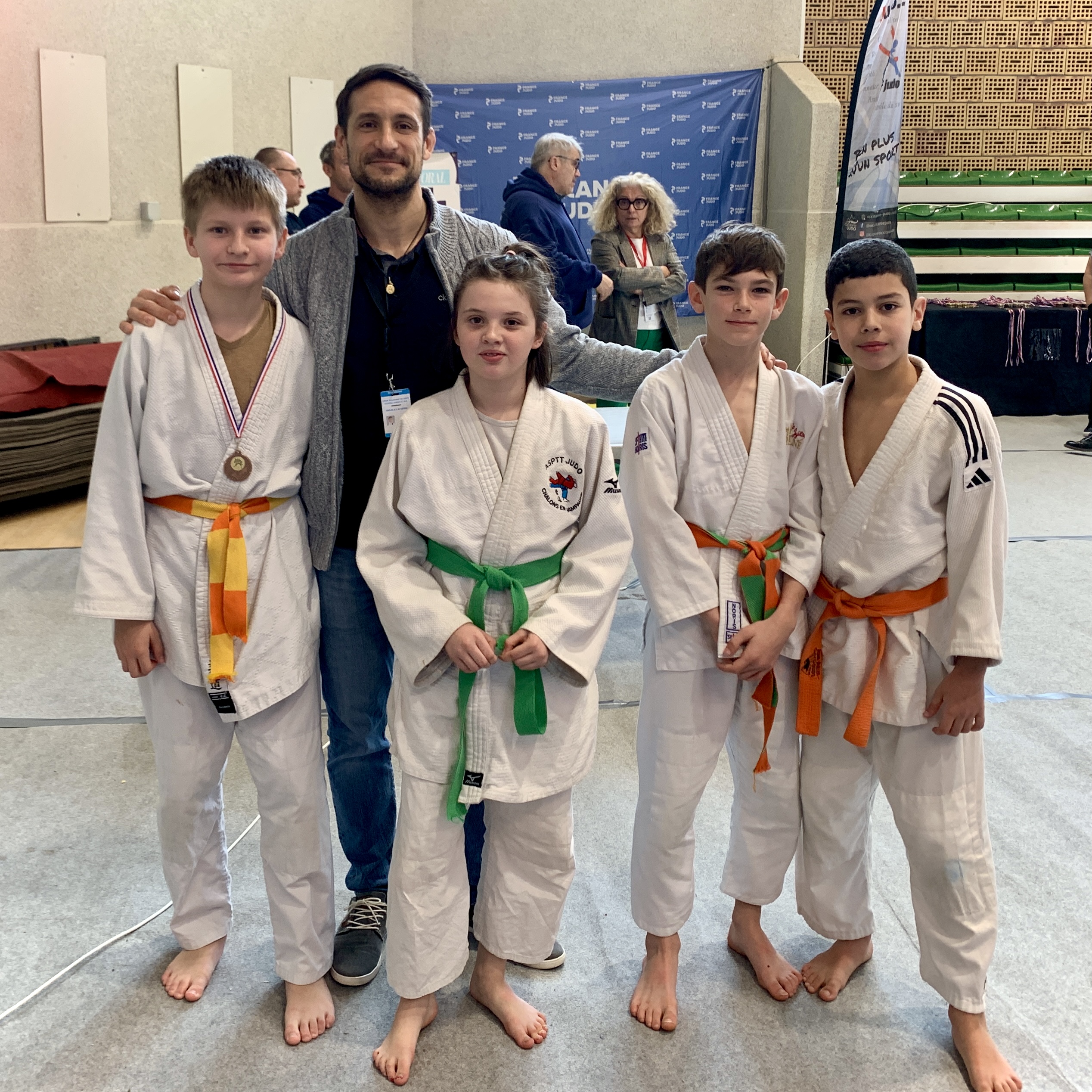 Groupe benjamins JUDO Albères Illibéris au 2e Critérium départemental 2026 à Arles-sur-Tech
