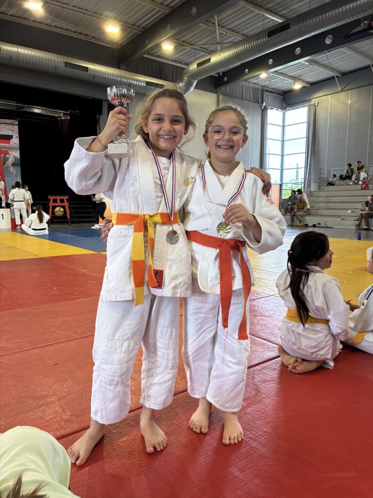 Les poussines médaillés du JUDO Albères Illibéris