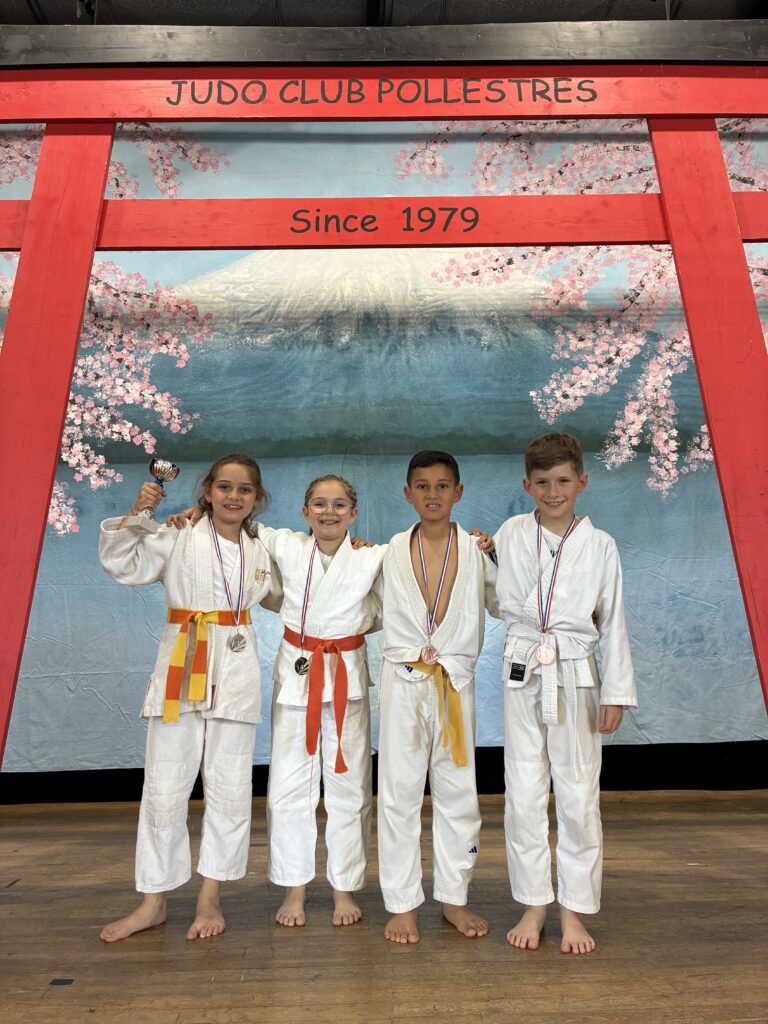 Les poussins médaillés du JUDO Albères Illibéris